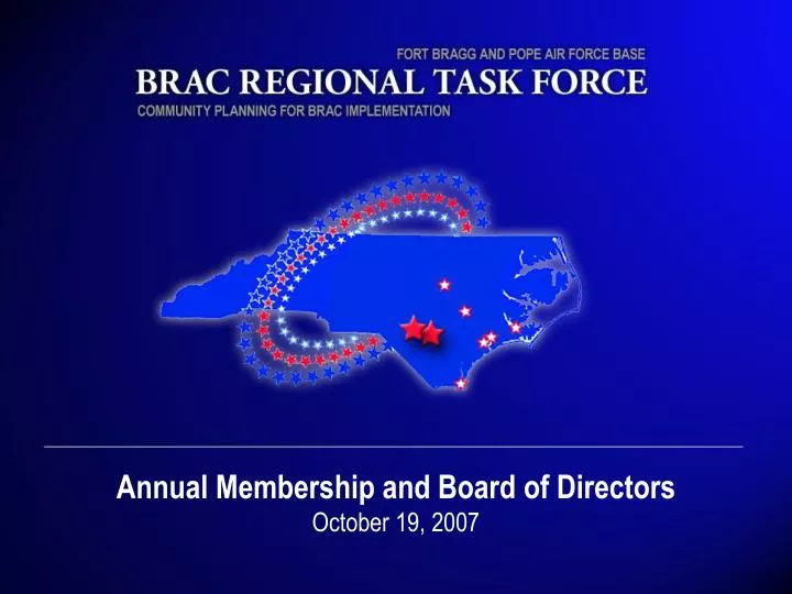 annual membership and board of directors october 19 2007
