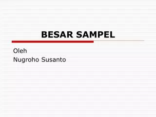 besar sampel