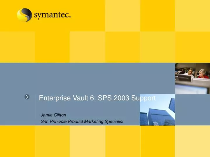 enterprise vault 6 sps 2003 support