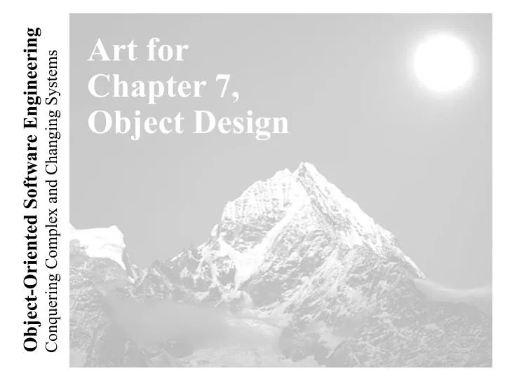 art for chapter 7 object design