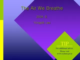 The Air We Breathe 200 4 . 9. Yongsik Lee