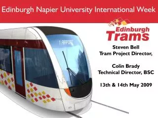 Edinburgh Napier University International Week