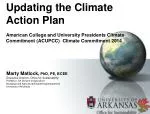 Progressing Towards Climate Neutrality: University of Arkansas' Updated Climate Action Plan - slide 1