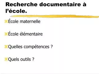 recherche documentaire l cole