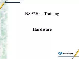 NS9750 - Training Hardware