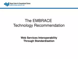 Web Services Interoperability Through Standardisation