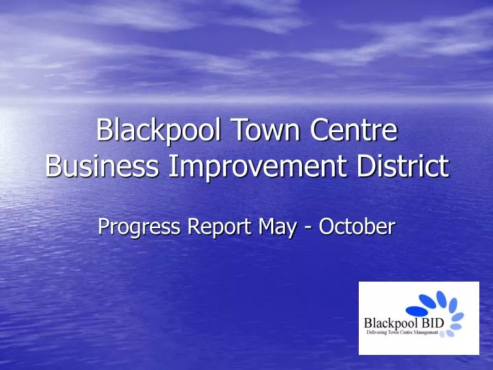 blackpool town centre business improvement district
