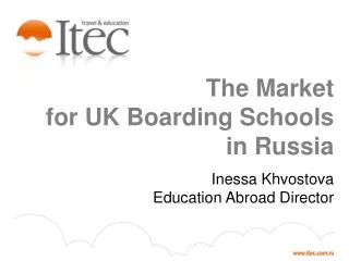 The Market for UK Boarding Schools in Russia