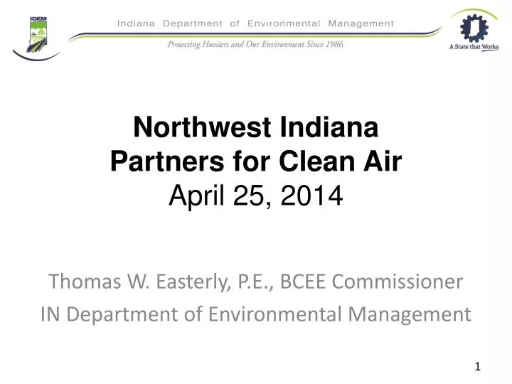 northwest indiana partners for clean air april 25 2014