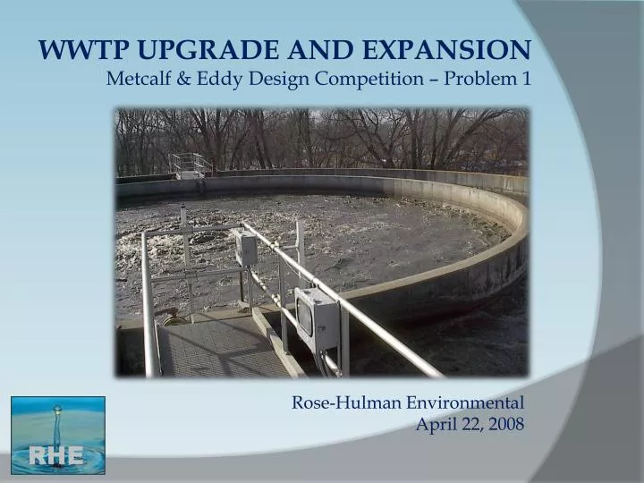 wwtp upgrade and expansion metcalf eddy design competition problem 1
