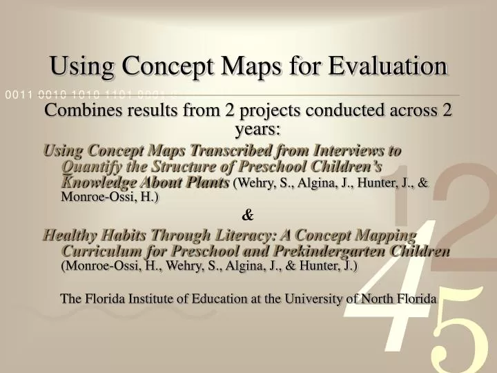 using concept maps for evaluation