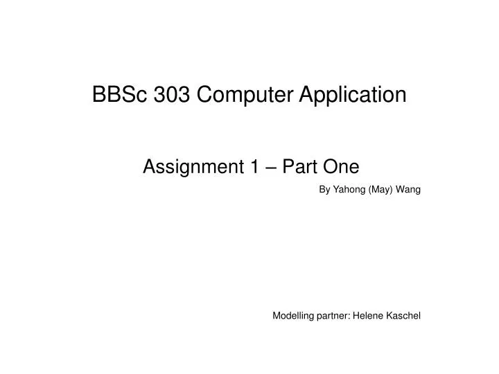 bbsc 303 computer application
