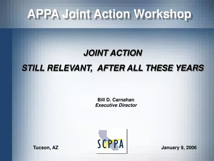appa joint action workshop