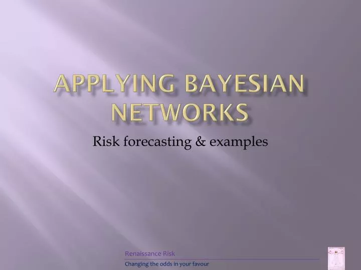 applying bayesian networks