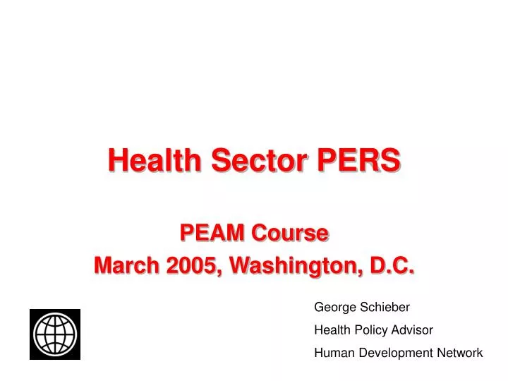 health sector pers