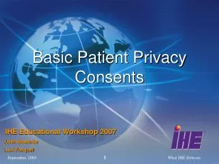 Basic Patient Privacy Consents