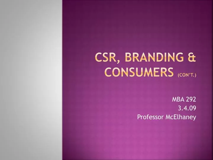 csr branding consumers con t