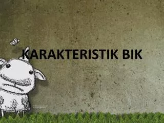 karakteristik bik