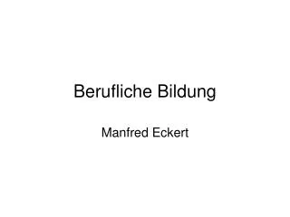 berufliche bildung