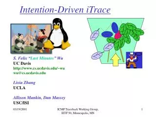 Intention-Driven iTrace
