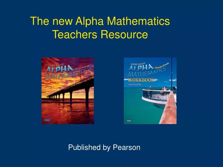 the new alpha mathematics teachers resource