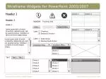 Wireframe Widgets for PowerPoint 2003/2007 - slide 1
