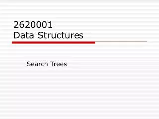 2620001 Data Structures