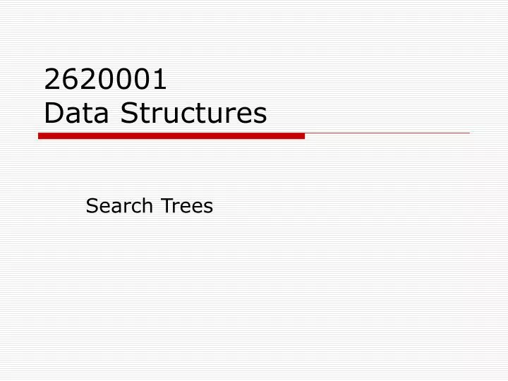 2620001 data structures