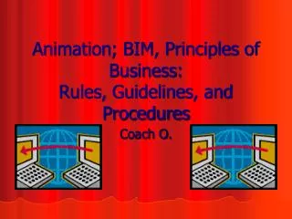animation bim principles of business rules guidelines and procedures
