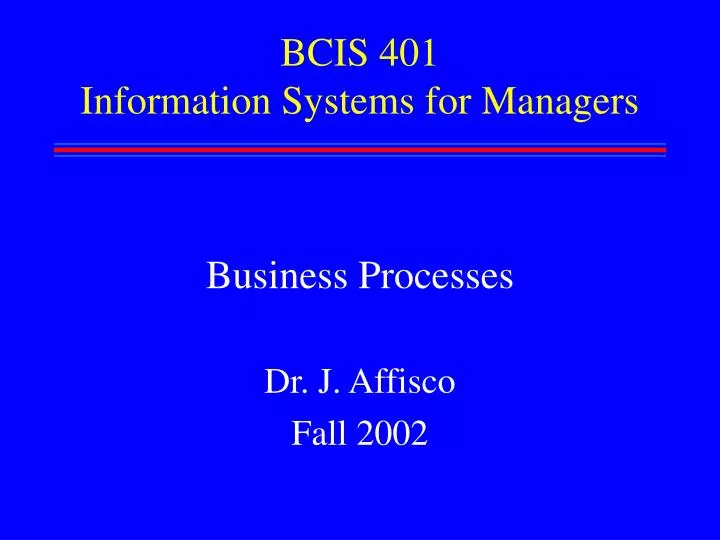bcis 401 information systems for managers
