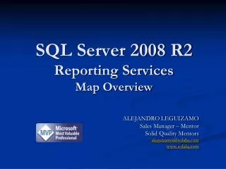 sql server 2008 r2 reporting services map overview