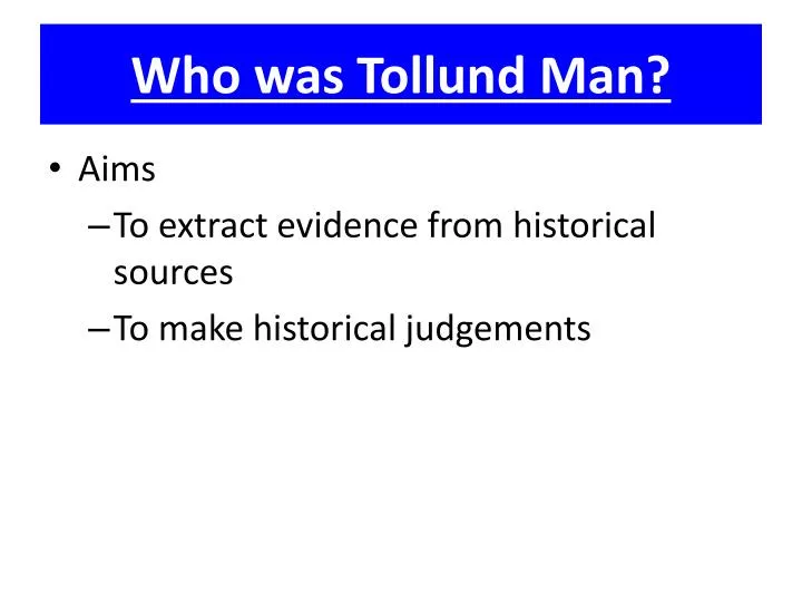 who was tollund man