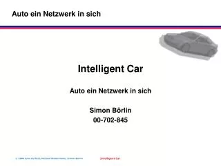intelligent car auto ein netzwerk in sich simon b rlin 00 702 845
