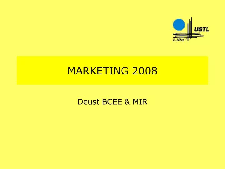 marketing 2008