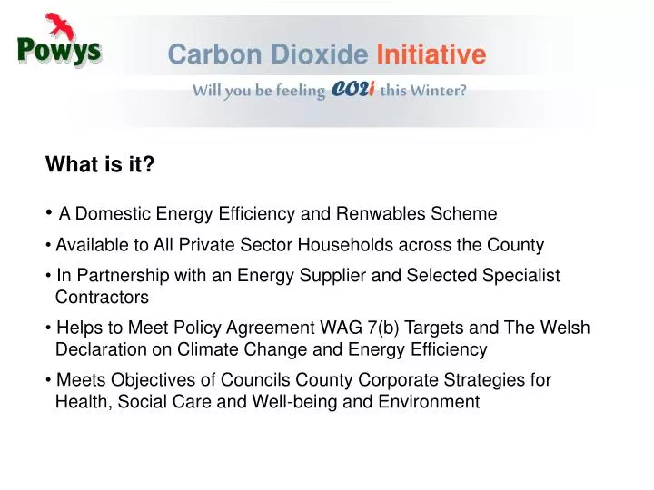 carbon dioxide initiative