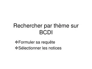rechercher par th me sur bcdi