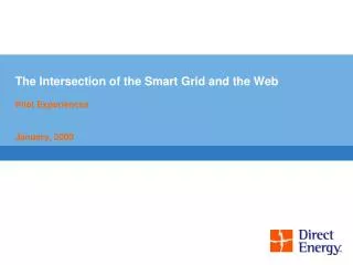 The Intersection of the Smart Grid and the Web