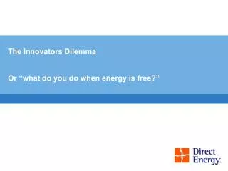 The Innovators Dilemma