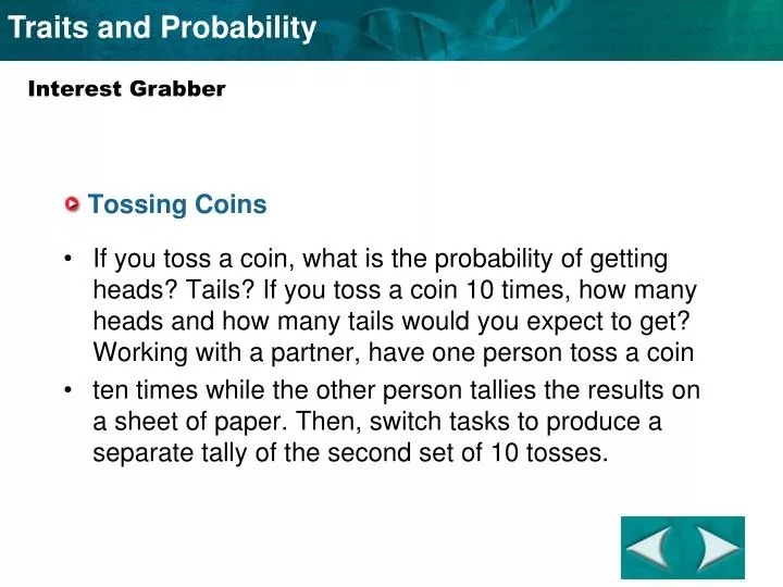 tossing coins