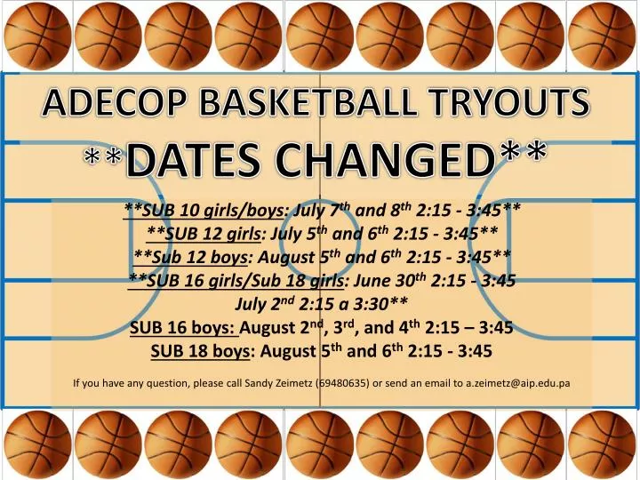 adecop basketball tryouts dates changed