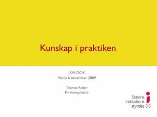 kunskap i praktiken