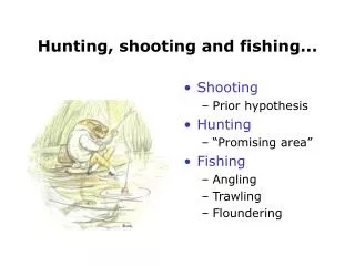 Hunting, shooting and fishing...