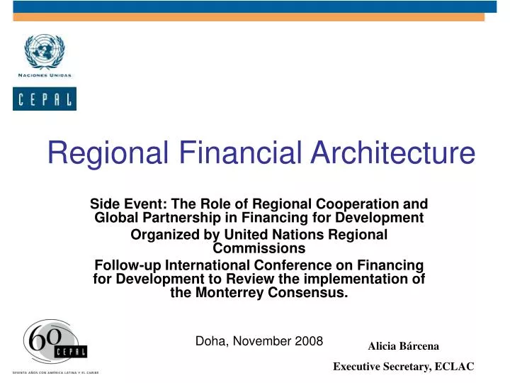 regional financial architecture