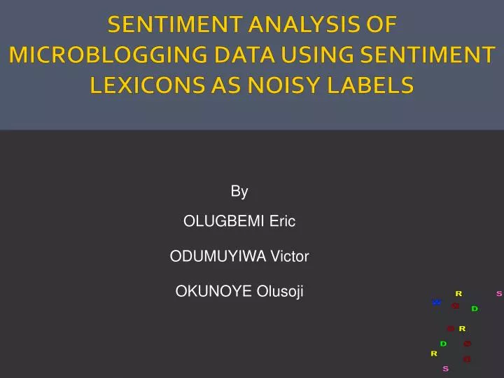 sentiment analysis of microblogging data using sentiment lexicons as noisy labels