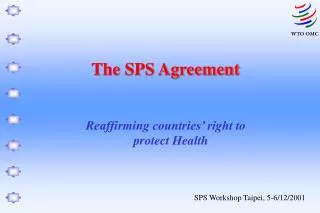 The SPS Agreement