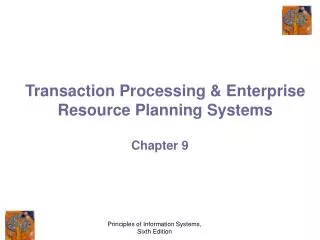 transaction processing enterprise resource planning systems