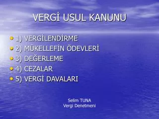 verg usul kanunu