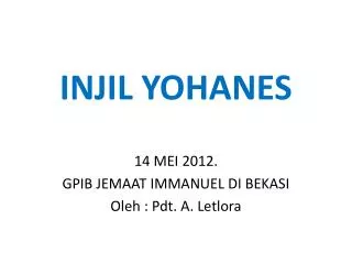 injil yohanes