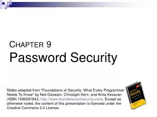 C HAPTER 9 Password Security