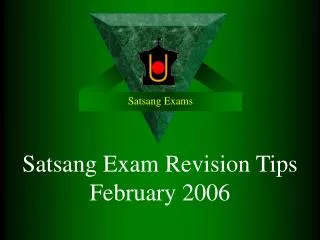 Satsang Exams